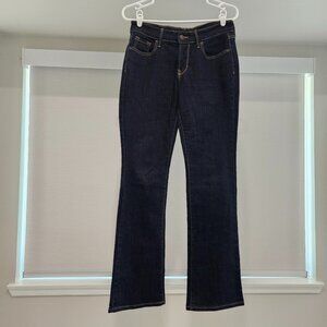 Old Navy Jeans, Boot Cut Flare Leg,Dark Wash,Curvy Profile,Mid Rise, Sz 4  Short